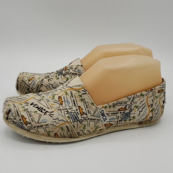 Awesome Tom's loafers Venice sz 5 - Picture 3 of 7